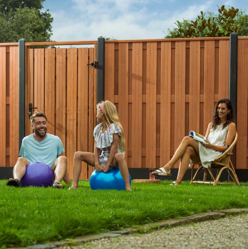 Hardhout Poortdeur Geschaafd op Stalen Frame 100 x 180 cm - Afbeelding 4